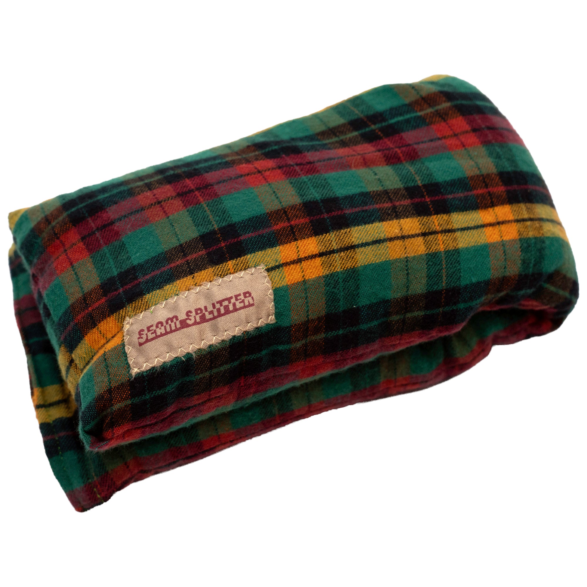 Lavender Scented - Microwavable Upcycled Therapy Sock: Reusable Rice & Flaxseed Heat/Ice Pad - Flannel