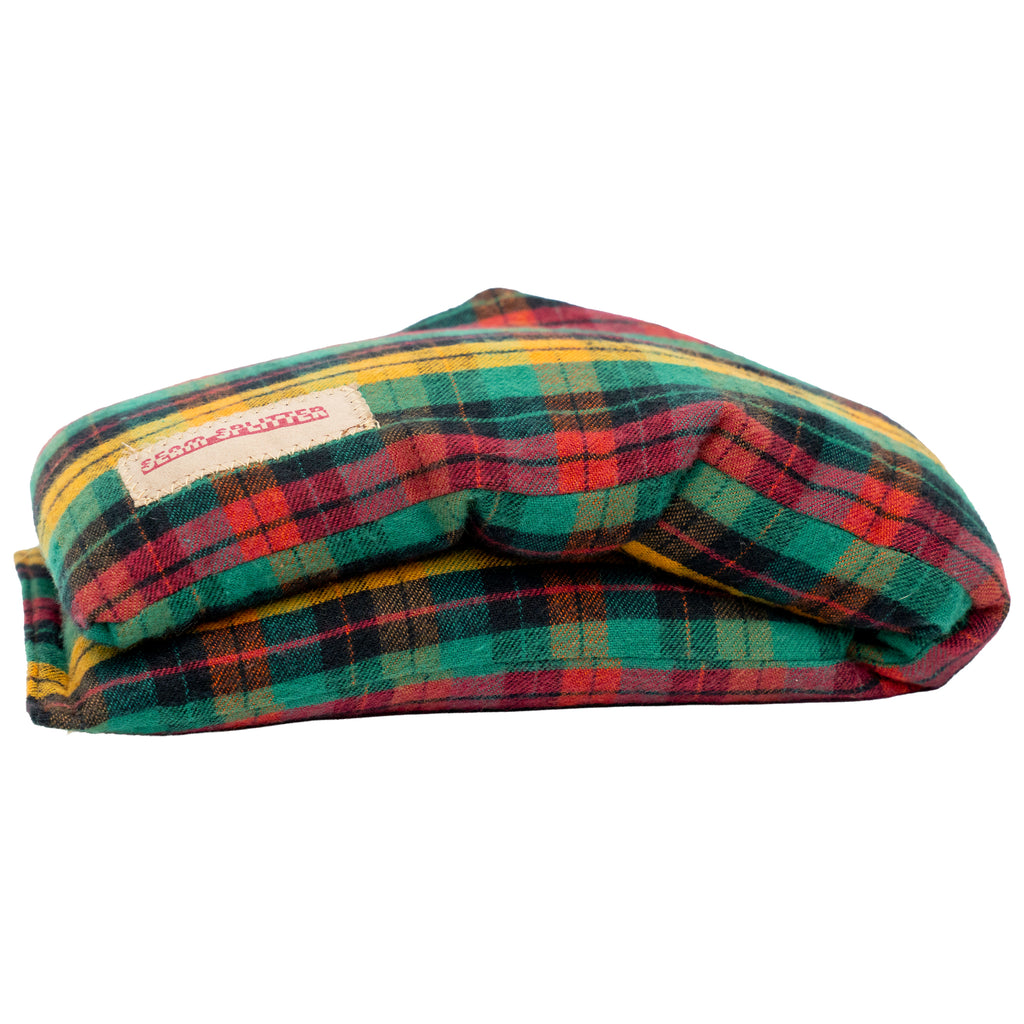 Rosemary Scented - Microwavable Upcycled Therapy Sock: Reusable Rice & Flaxseed Heat/Ice Pad - Flannel