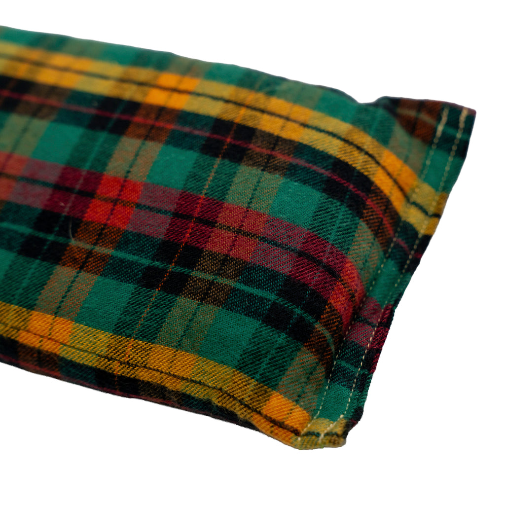 Eucalyptus Scented - Microwavable Upcycled Therapy Sock: Reusable Rice & Flaxseed Heat/Ice Pad - Flannel