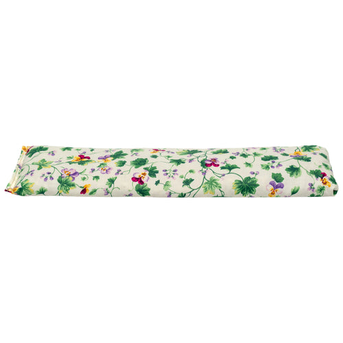 Eucalyptus Scented - Microwavable Upcycled Therapy Sock: Reusable Rice & Flaxseed Heat/Ice Pad - Flower Print