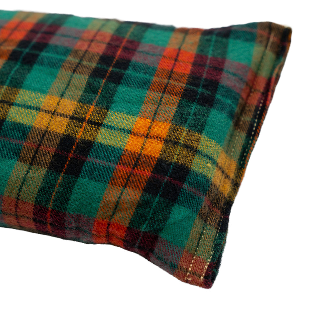 Chamomile Scented - Microwavable Upcycled Therapy Sock: Reusable Rice & Flaxseed Heat/Ice Pad - Flannel