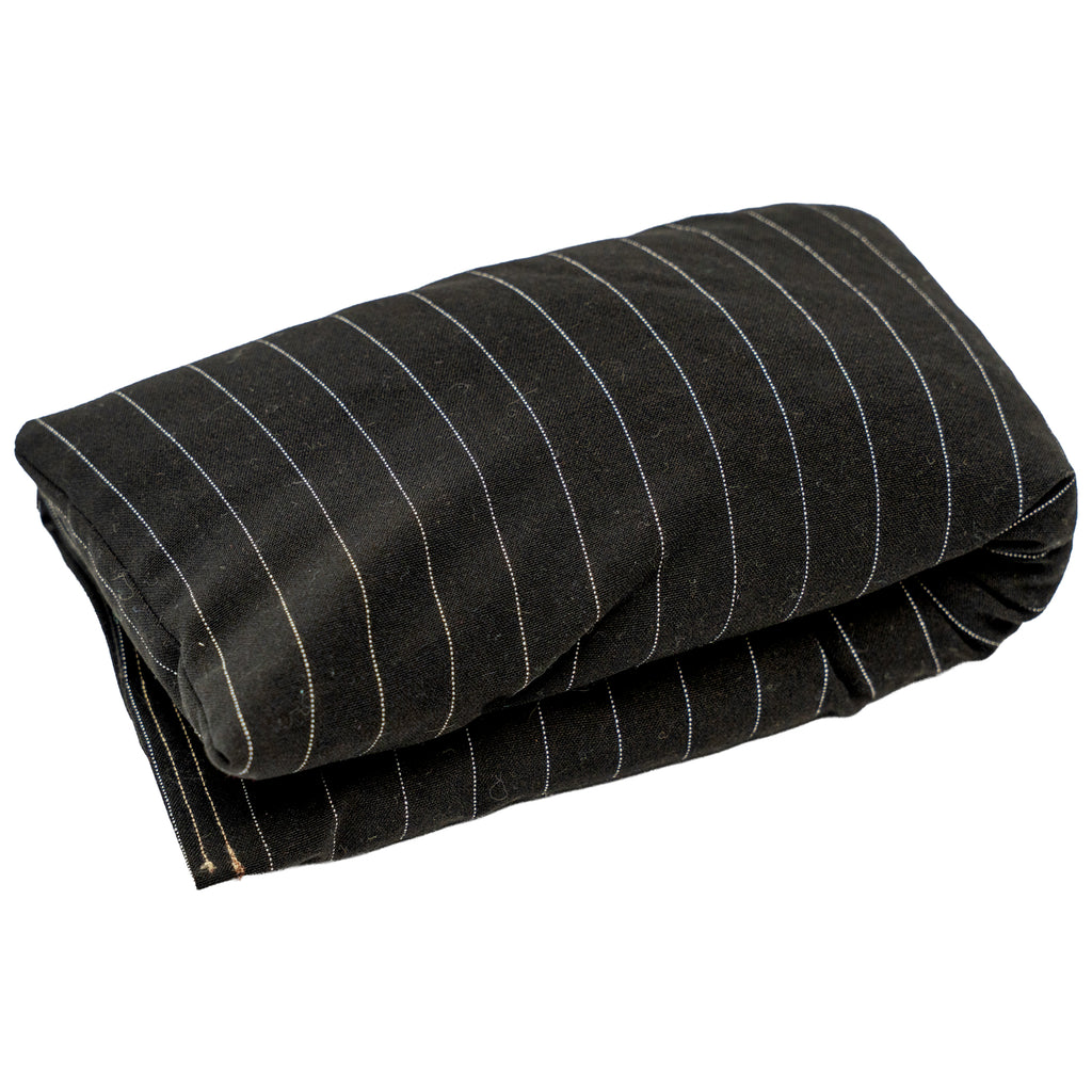 Chamomile Scented - Microwavable Upcycled Therapy Sock: Reusable Rice & Flaxseed Heat/Ice Pad - Black Sheet