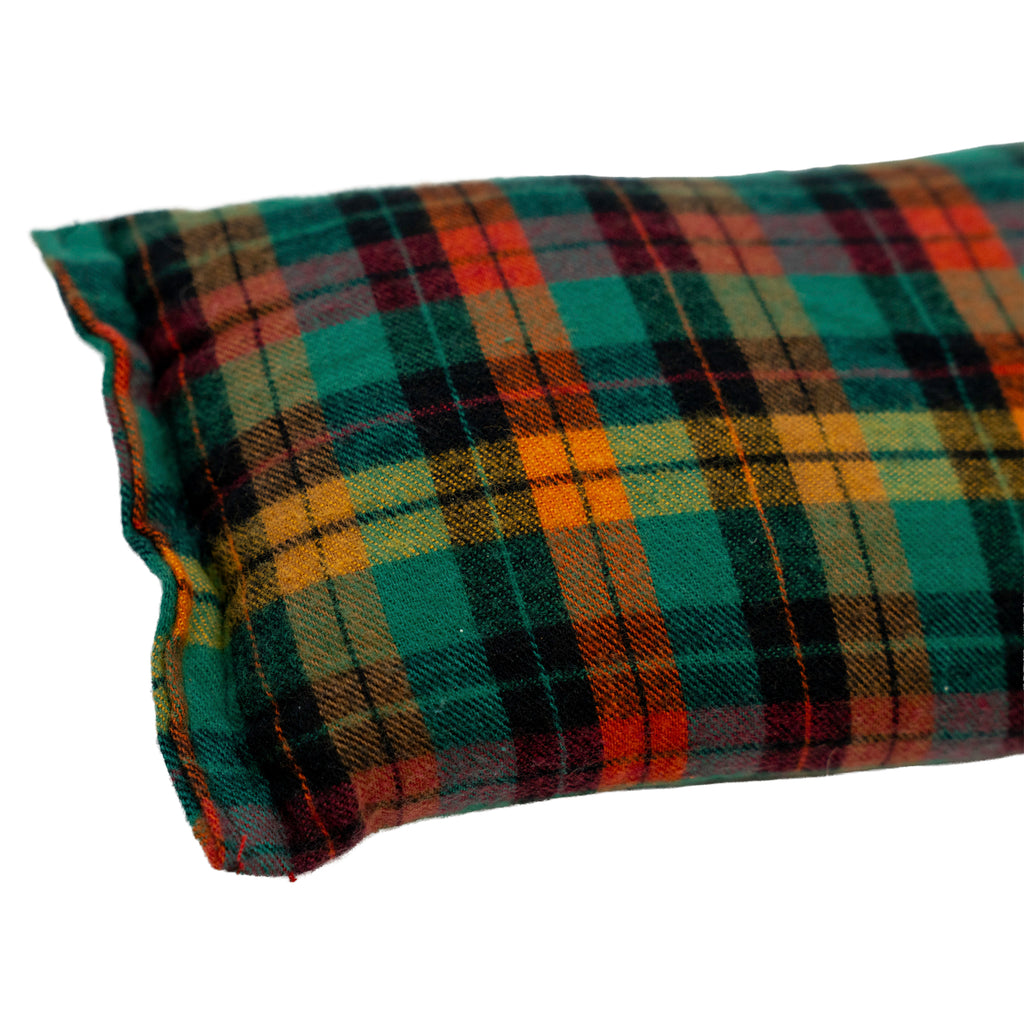 Chamomile Scented - Microwavable Upcycled Therapy Sock: Reusable Rice & Flaxseed Heat/Ice Pad - Flannel