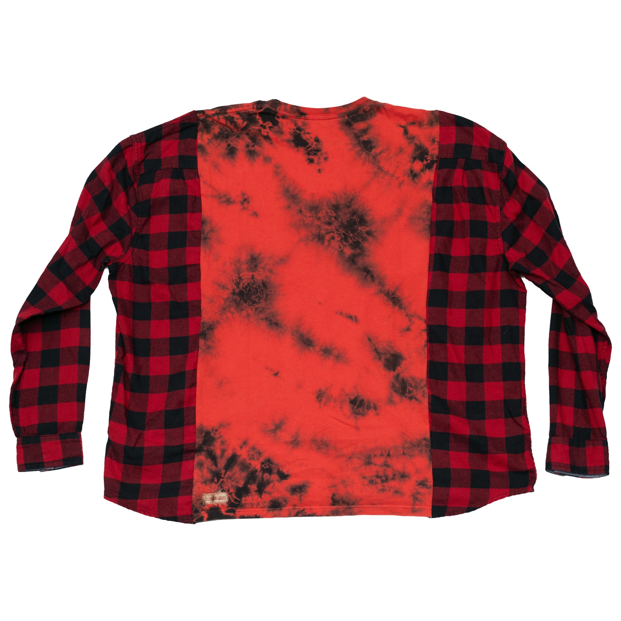 Primitive x Naruto Flannel Campfire Style Sweatshirt - Reworked Vintage Upcycled Sports Plaid - [L]