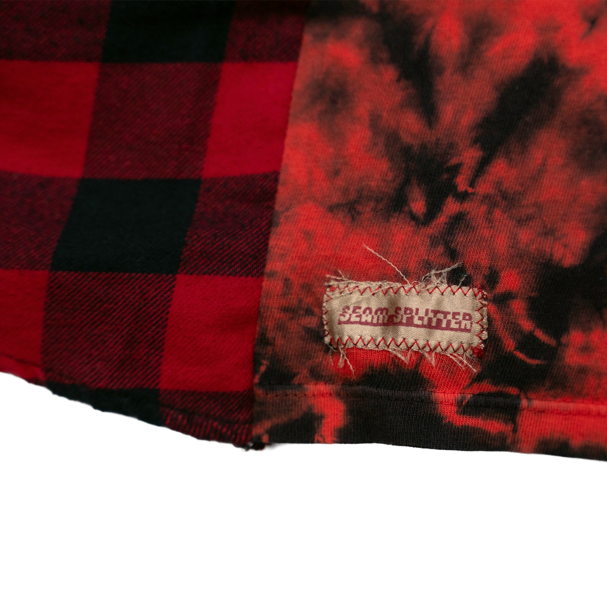 Primitive x Naruto Flannel Campfire Style Sweatshirt - Reworked Vintage Upcycled Sports Plaid - [L]