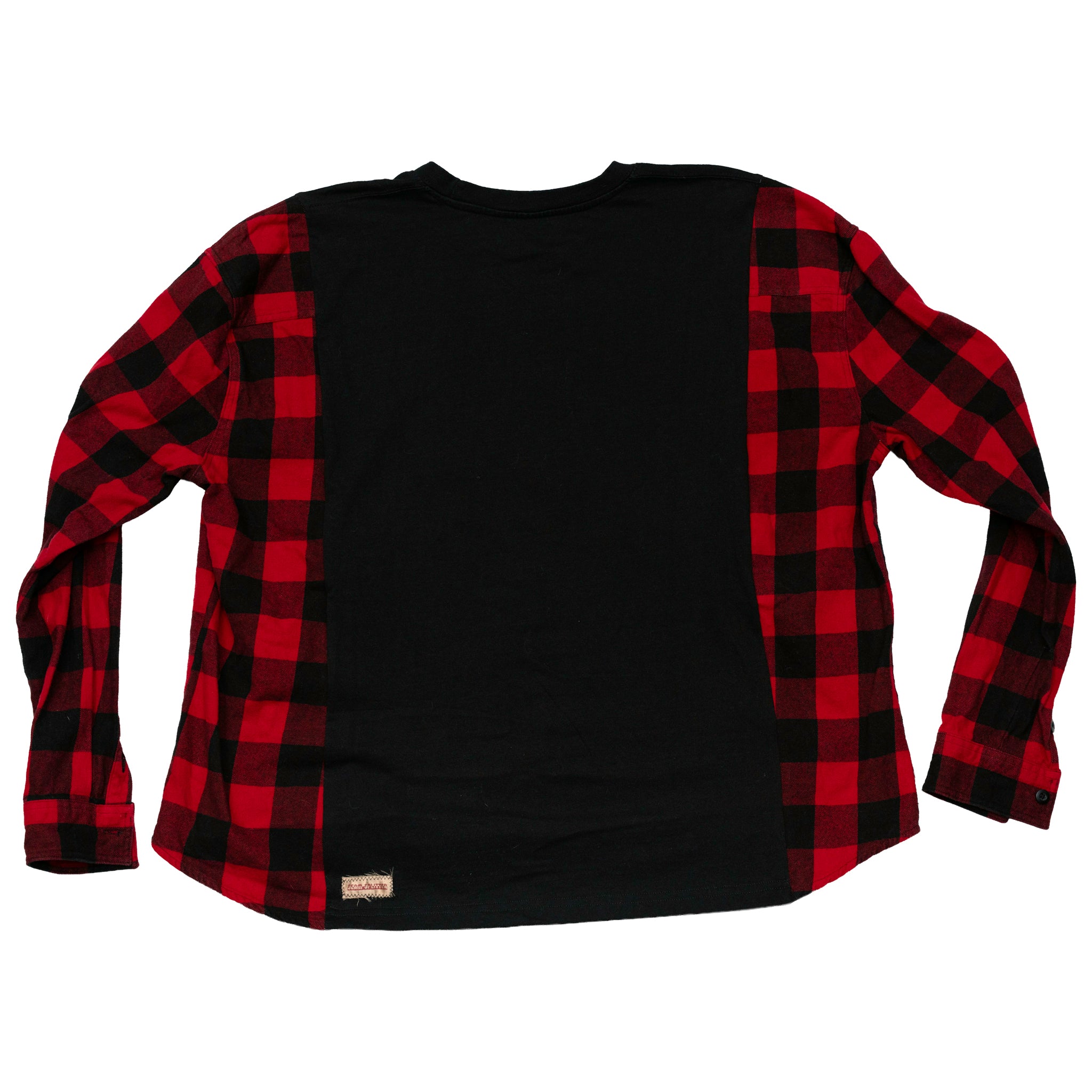 Rengoku Demon Slayer Flannel Campfire Style Sweatshirt - Reworked Vintage Upcycled Plaid - [M]