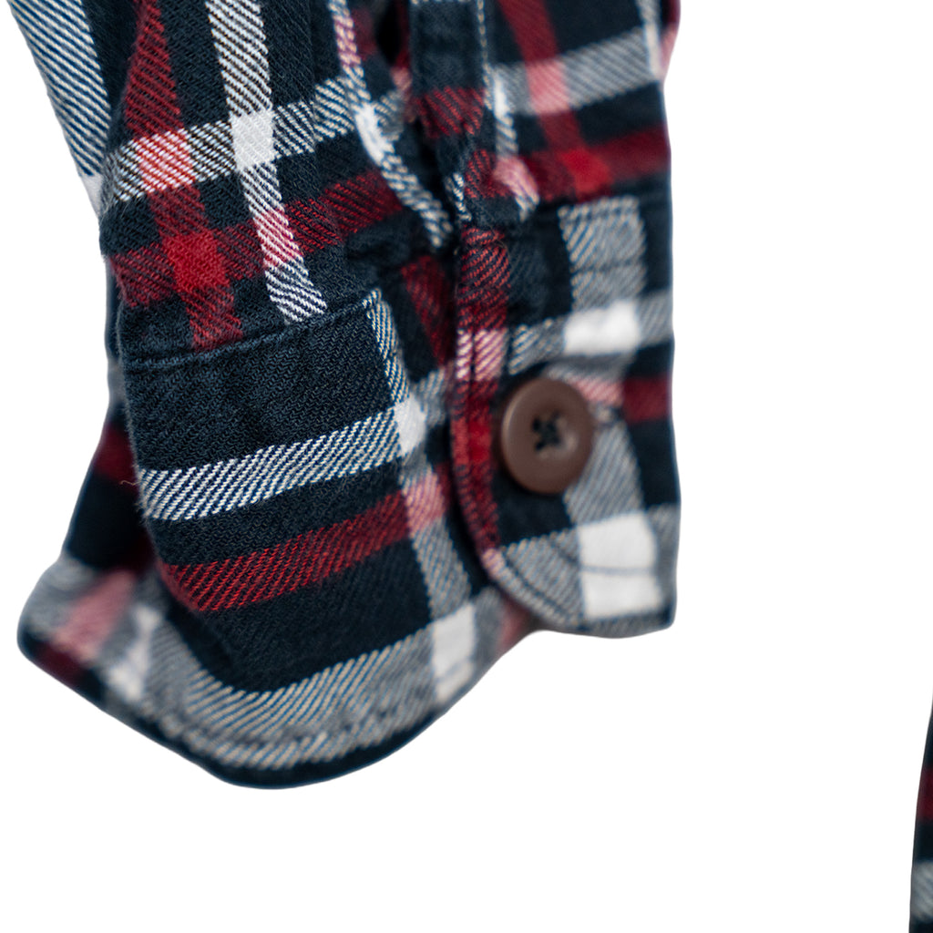 Elton John Flannel Campfire Style Sweatshirt - Reworked Vintage Upcycled Plaid - [L]