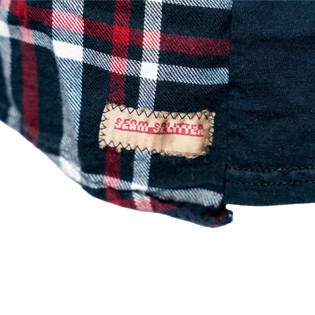 Elton John Flannel Campfire Style Sweatshirt - Reworked Vintage Upcycled Plaid - [L]